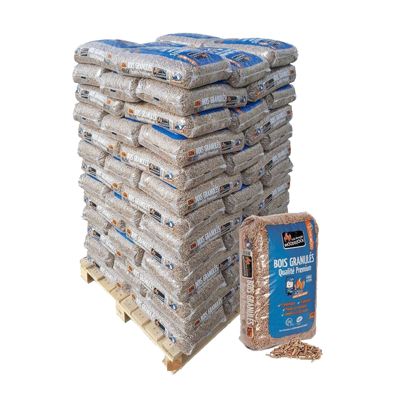 Granules-de-Bois-Woodstock-–-Palette-de-78-Sacs-de-15-kg-Chauffage-Performant-et-Ecologique